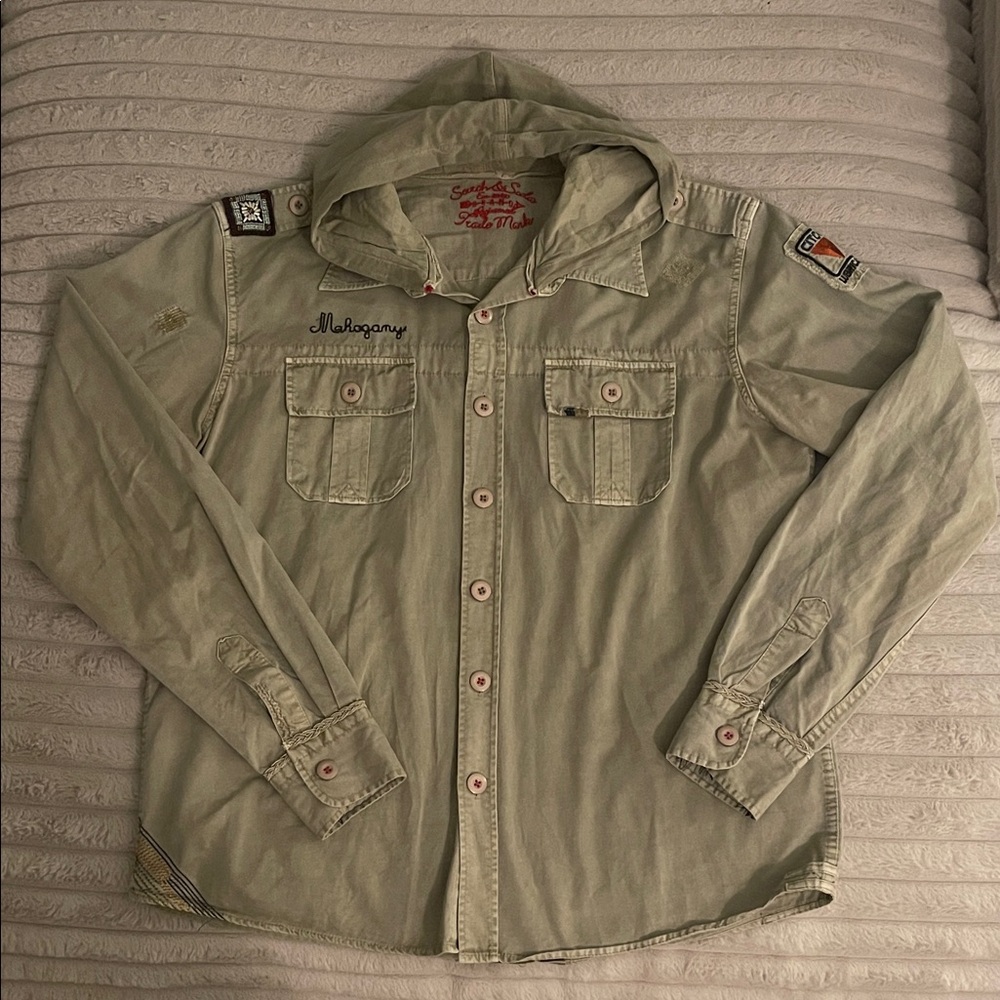 Diesel Men's Light Green Shirt Jacket
